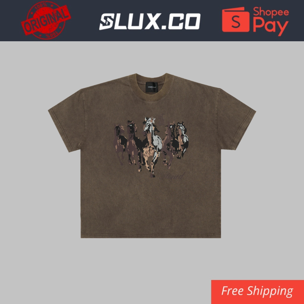 STONED GALLOP TEE (OVERSIZE)!!