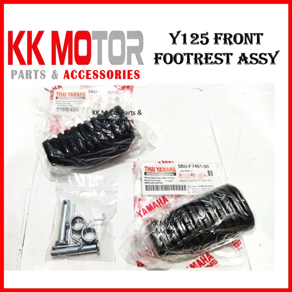 YAMAHA Y125 Y125Z Y125ZR FONT FOOTREST ASSY / PEMIJAK KAKI DEPAN / FRONT FOOT REST SET THAI