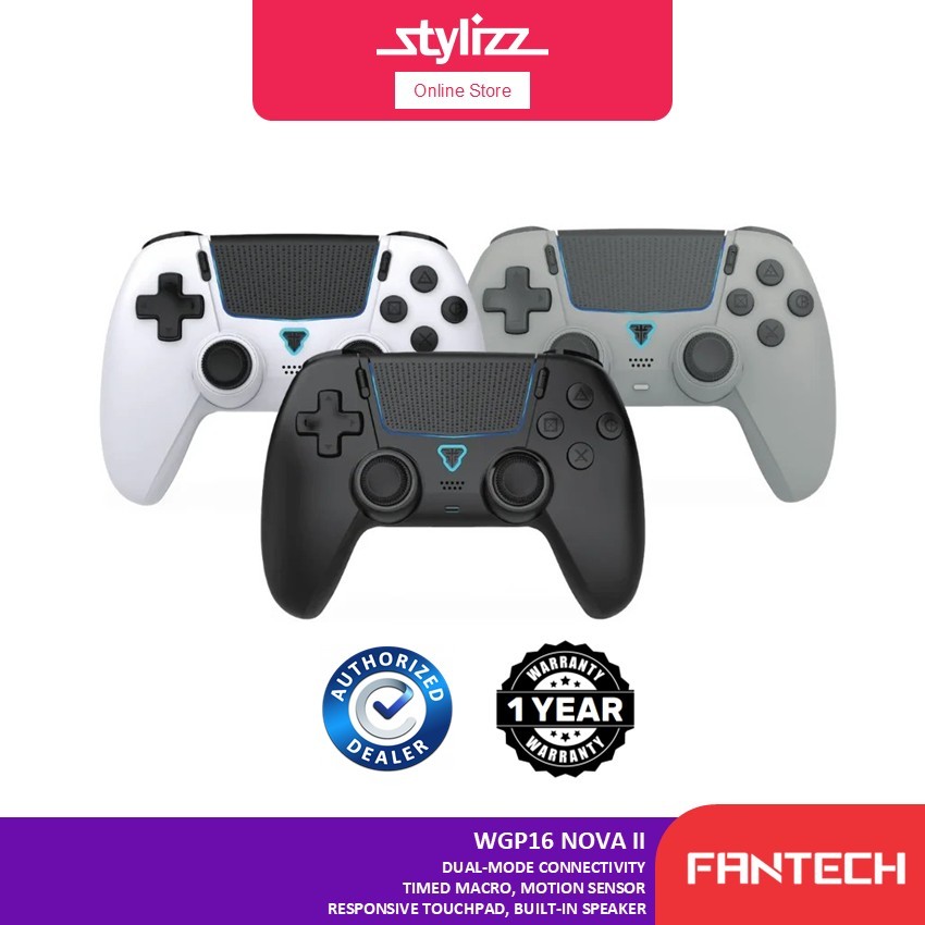 FANTECH WGP16 NOVA II WIRELESS MULTI-PLATFORM GAMEPAD - DUAL-MODE CONNEDIVITY, MOTION SENSOR, BUILT-
