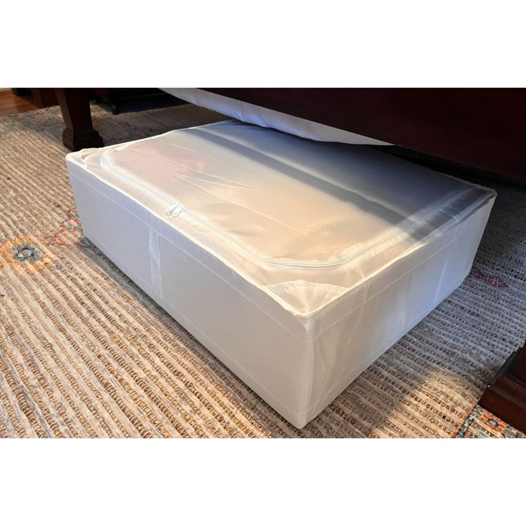 IKEA SKUBB Underbed Storage Case, S/M/L , กล่องเก็บเสื้อผ้า ขาว, เทา, ที่เก็บตู้เสื้อผ้า