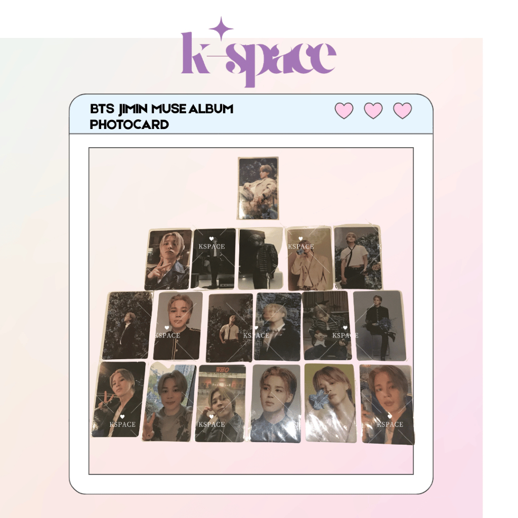โฟโต้การ์ดอัลบั้ม BTS JIMIN MUSE