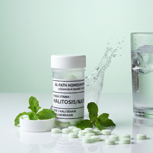 HOMOPATI BAD BREATH - Al-Fath Effected Homeopati Medicine 100 เม็ด (WITH LAB TEST)