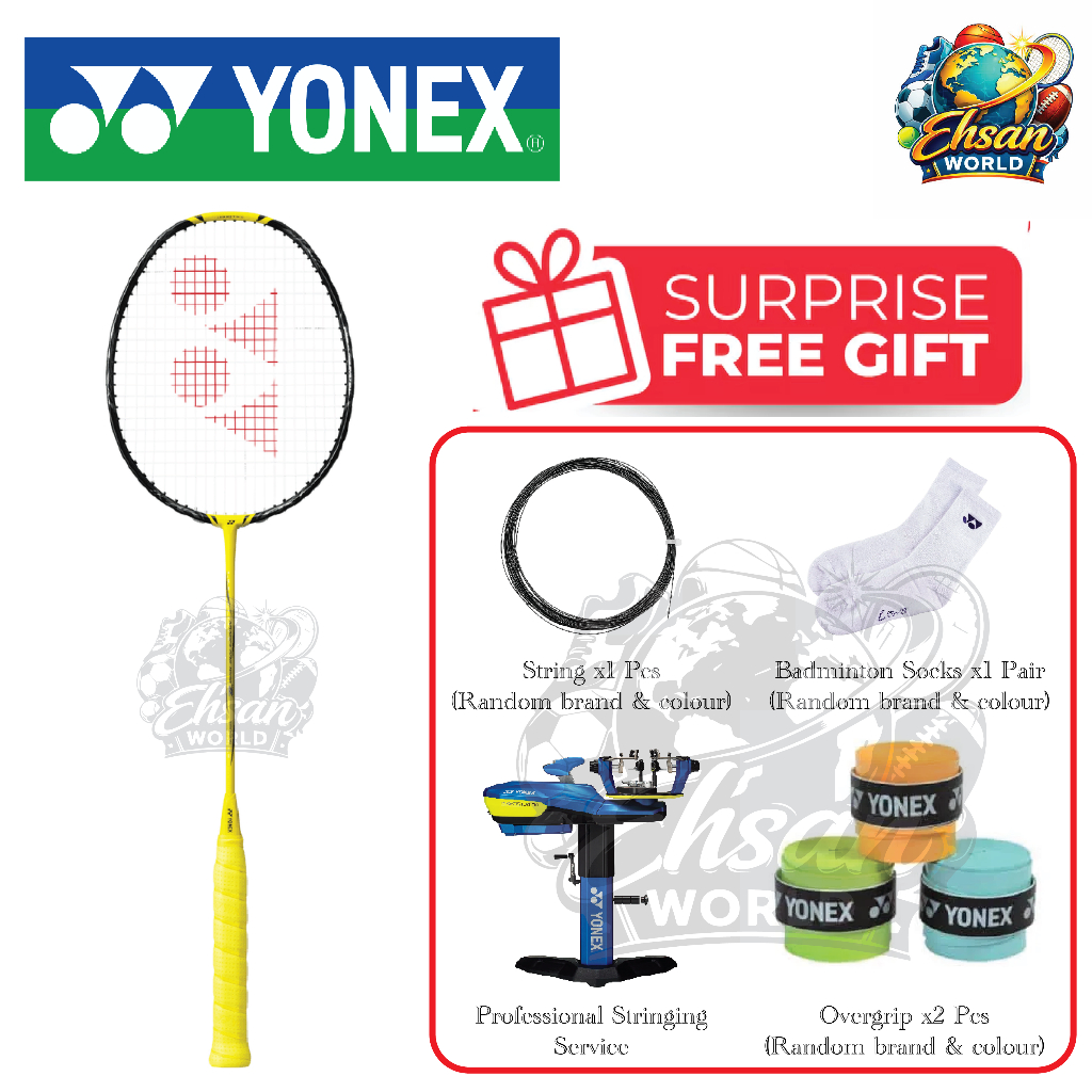 ไม้แบดมินตัน Yonex Nanoflare 1000Z - สีเหลืองสายฟ้า