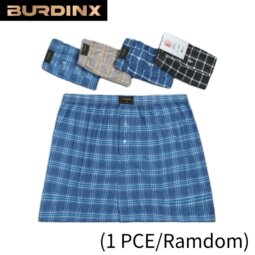 UOKIN Seluar Dalam Lelaki Men Boxer Speender ปุ่มด้านหน้าลาย Polka Dot Menswear ชุดชั้นใน