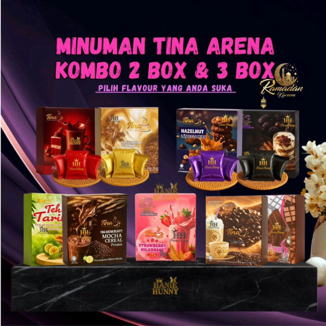 MINUMAN KOPI TINA ARENA - 2 กล่อง & 3 กล่อง