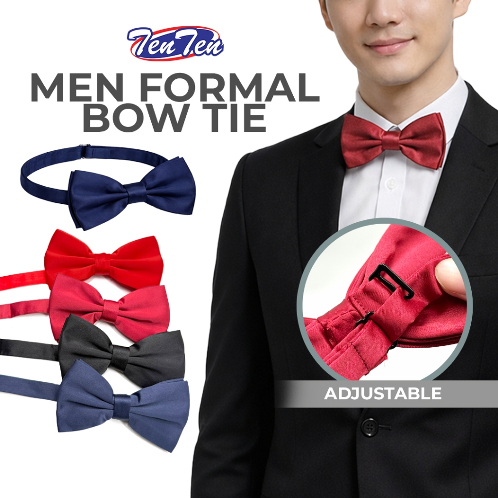 คลาสสิก Bow Tie สีงานแต่งงาน Casual Bow Tie Bow Tie Knot Tuxedo Tie คอริบบิ้น Tali Leher Lelaki
