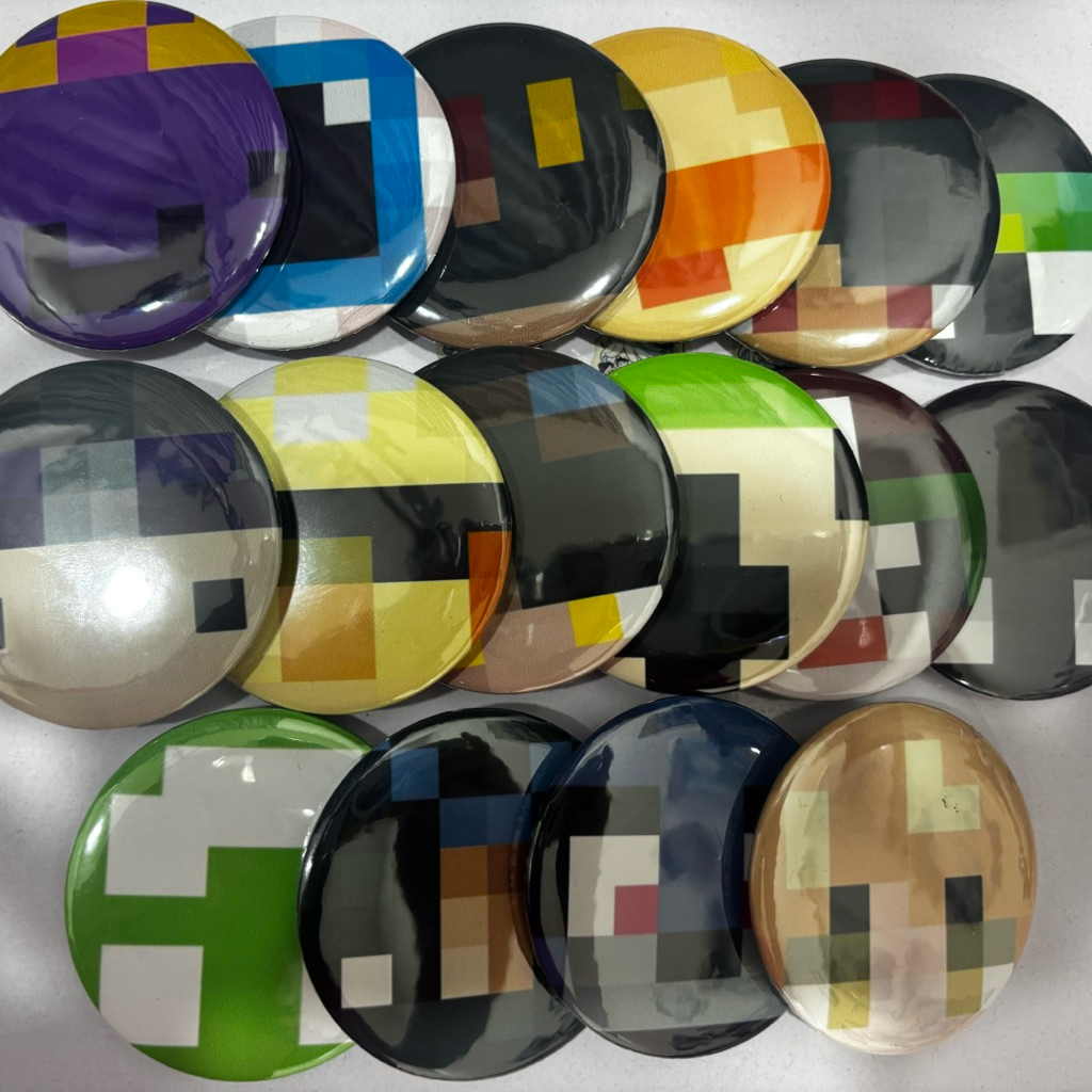 Glitter Unstable Universe SMP UU Lifesteal LS Minecraft คุณภาพสูง Glossy Pins ปุ่มป้าย 58 มม. Wemmb