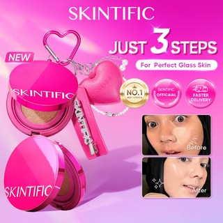 SKINTIFIC Cover Perfect Pink Glow Cushion Healthy skin Flawless Radiance Ultra Glowy