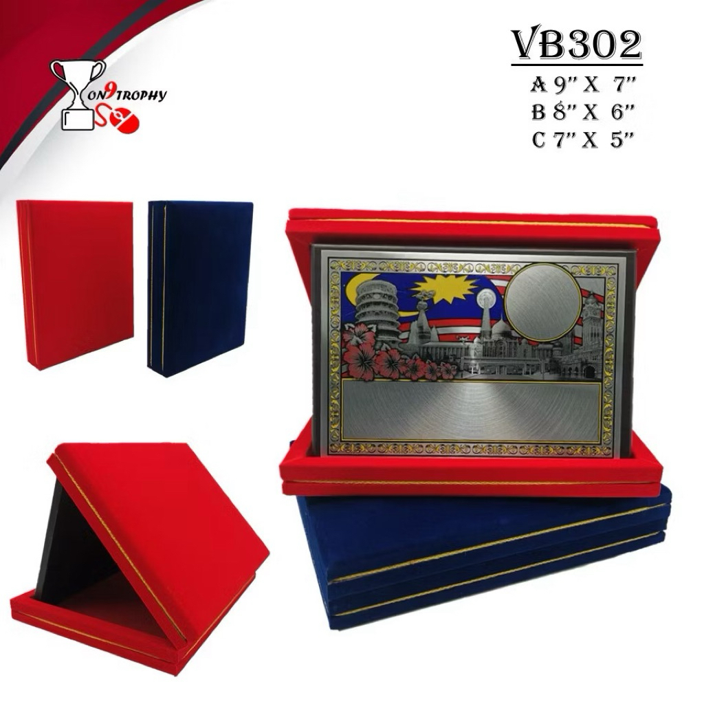 PLAQUE PLAK KOTAK BALDU VELVET BOX VB302*