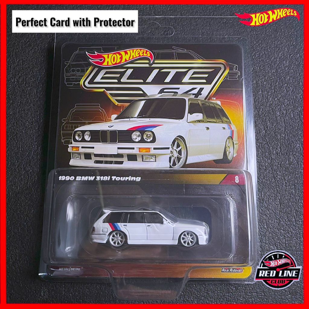 ล้อร้อน BMW 318i E30 รถทัวร์ริ่ง 1990 RLC Elite 64 Hotwheels คลาสสิก EDM ยุโรปรถ Diecast BM Hotwheel