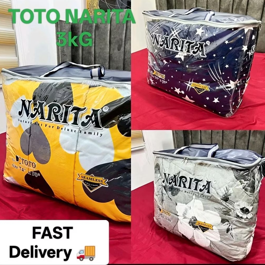 Toto Narita Size King ผ้าปูที่นอนผ้านวม 3กก. นุ่ม