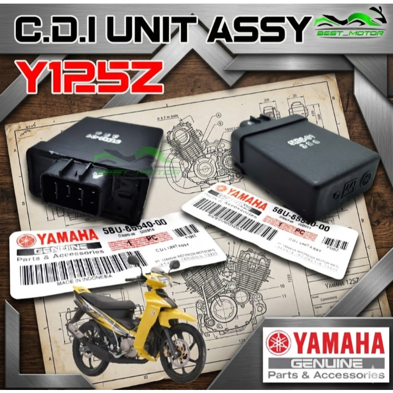 CDI UNIT YAMAHA Y125 / Y125 Z / Y125ZR / Y125 ZR STANDARD YAMAHA THAI [ BLACK COLOUR ]