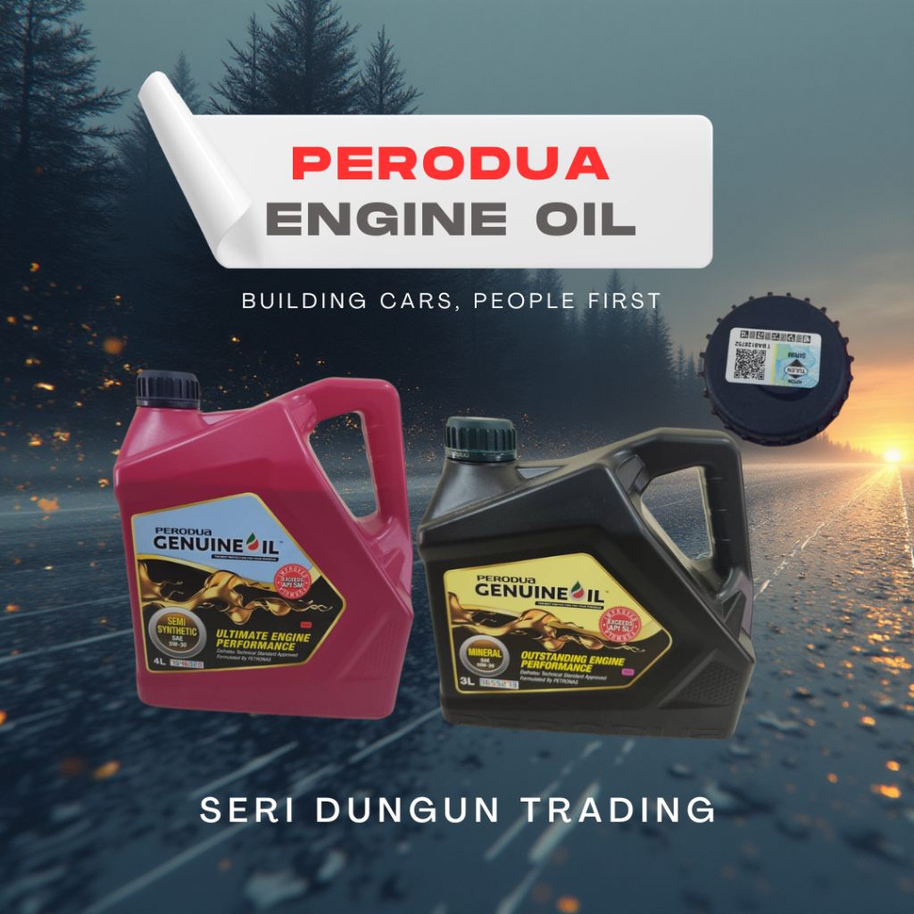 SDT PERODUA ENGINE OIL - 5W30/10W30 SEMI MINERAL (3L/4L)