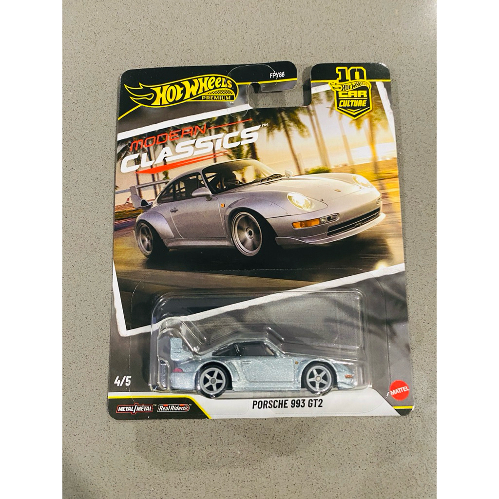 Hot Wheels Premium Porsche 993 GT2 from the 2026 Modern Classics series