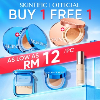 【Flash Sale】SKINTIFIC Matte，Glow，High Coverage BB Cream Cushion Flawless Long-lasting Oil Control Makeup Waterproof