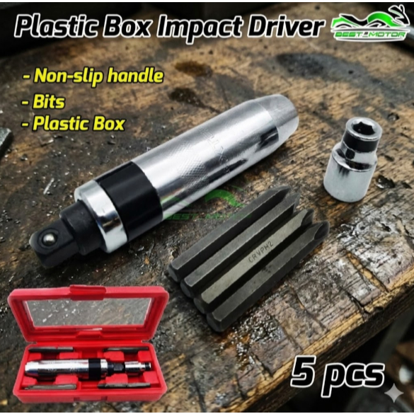 SPANNER & MATA IMPACT PS2 PS3 HEAVY DUTY PORTABLE IMPACT DRIVER ชุดเครื่องมือขับเคลื่อน 5 ชิ้น [ KAP