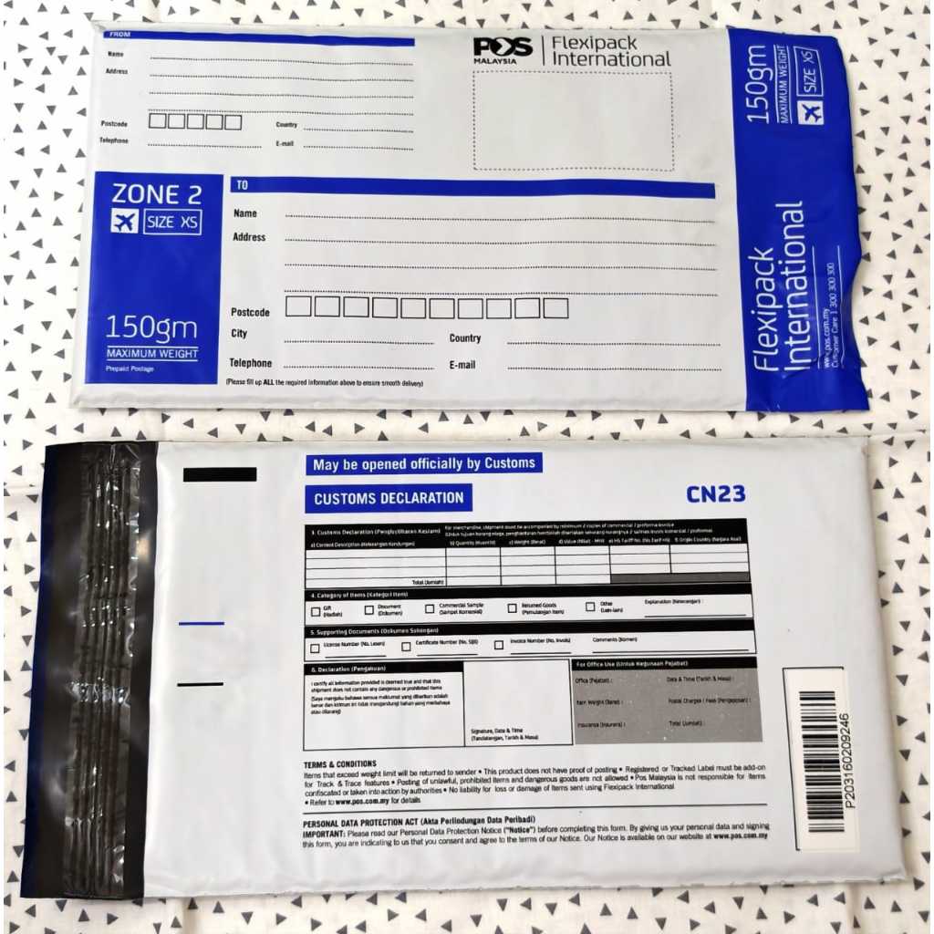 ** CLEARANCE new Flexipack International Zone 2 (ไซส์ XS 150gm ไซส์ S 250gm ไซส์ M 500gm ไซส์ L 1kg)