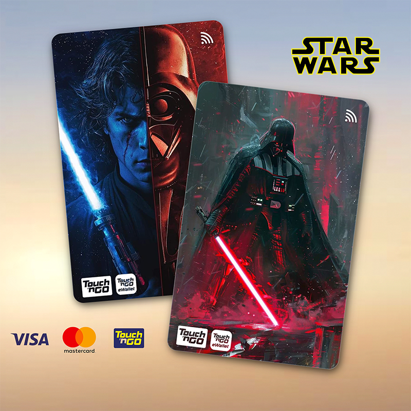 STAR WARS TNG - สัมผัส N GO สติ๊กเกอร์ SPIDERMAN CARD / ปกสติ๊กเกอร์ ATM, การ์ด TNG, การ์ด ATM