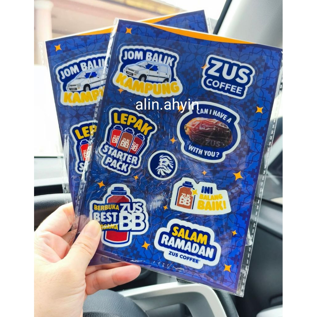 สติ๊กเกอร์ Zus Coffee BB