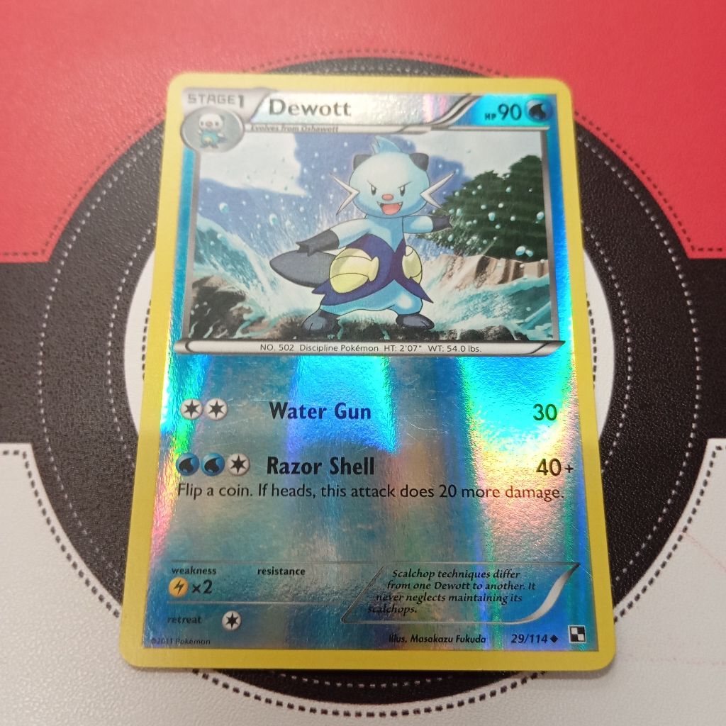 Pokemon TCG - Dewott 29/114 - Black & White Base Set (Reverse Holo UnCommon)
