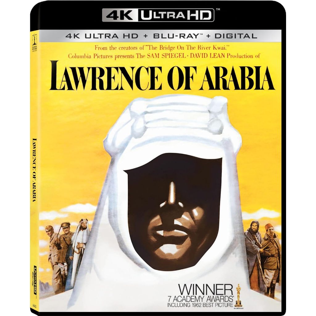 LAWRENCE OF ARABIA 4K ULTRA HD + STD BLU RAY ใหม่ SEALED REGION ฟรี US IMPORT WINNER OSCAR