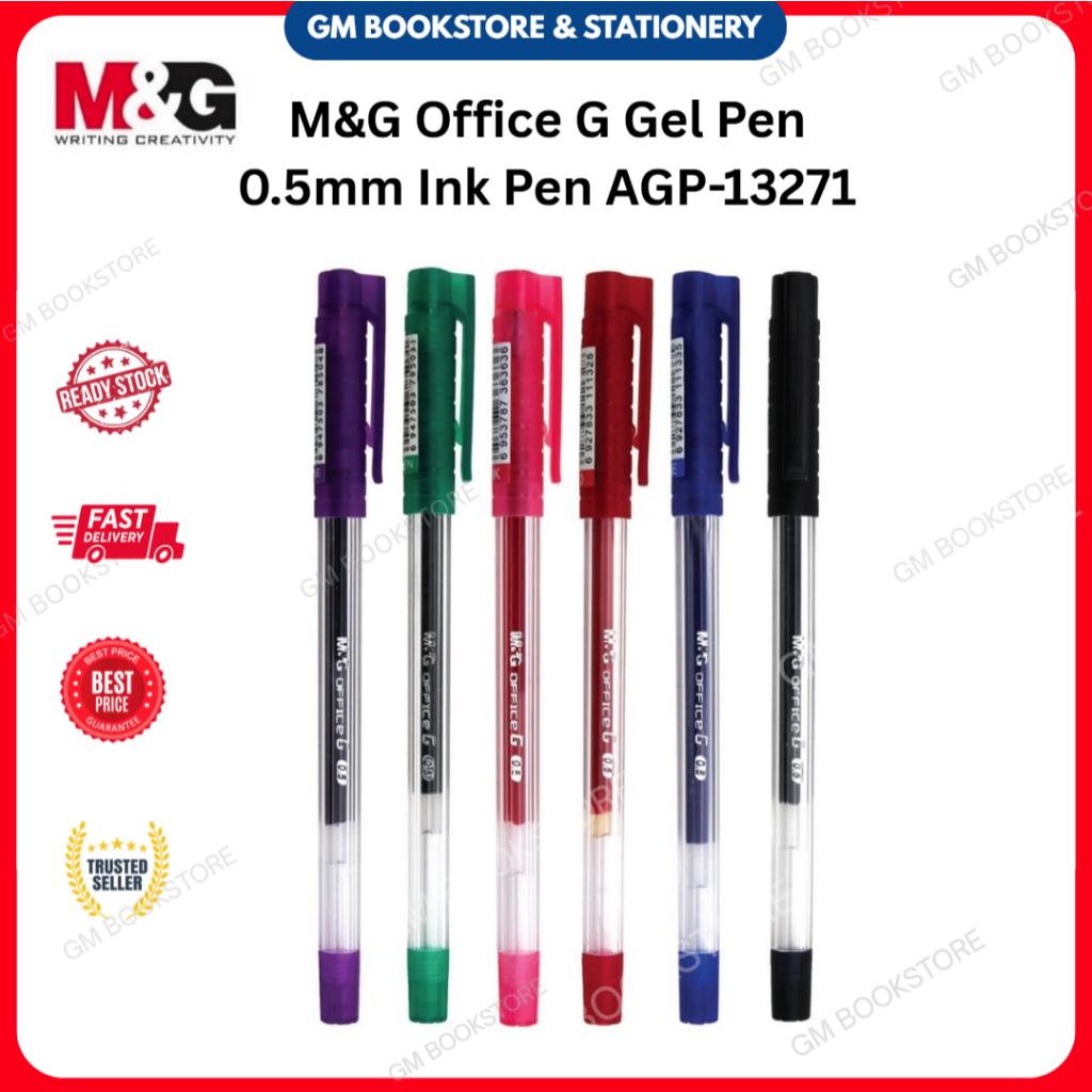 M&G OFFICE G GEL PEN 0.5MM INK PEN AGP-13271
