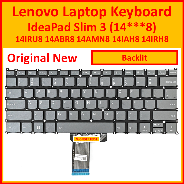 Lenovo IdeaPad Slim 3 (14***8) คีย์บอร์ด 14IRU8 14ABR8 14AMN8 14IAH8 14IRH8