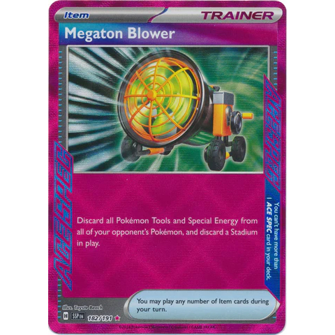 Pokemon TCG Megaton Blower 182/191 ACE SPEC (ภาษาอังกฤษ)