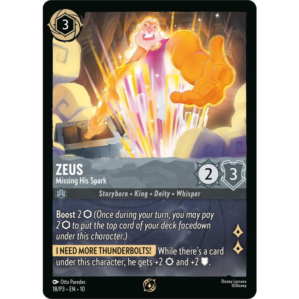[Shuffle] Disney Loracana 18/P3 - EN - 9 Zeus - หายไปประกายไฟของเขา