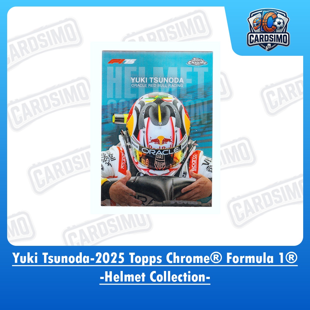 Yuki Tsunoda -Helmet Collection- Red Bull Racing 2025 Topps Chrome Formula 1 การ์ดการซื้อขาย