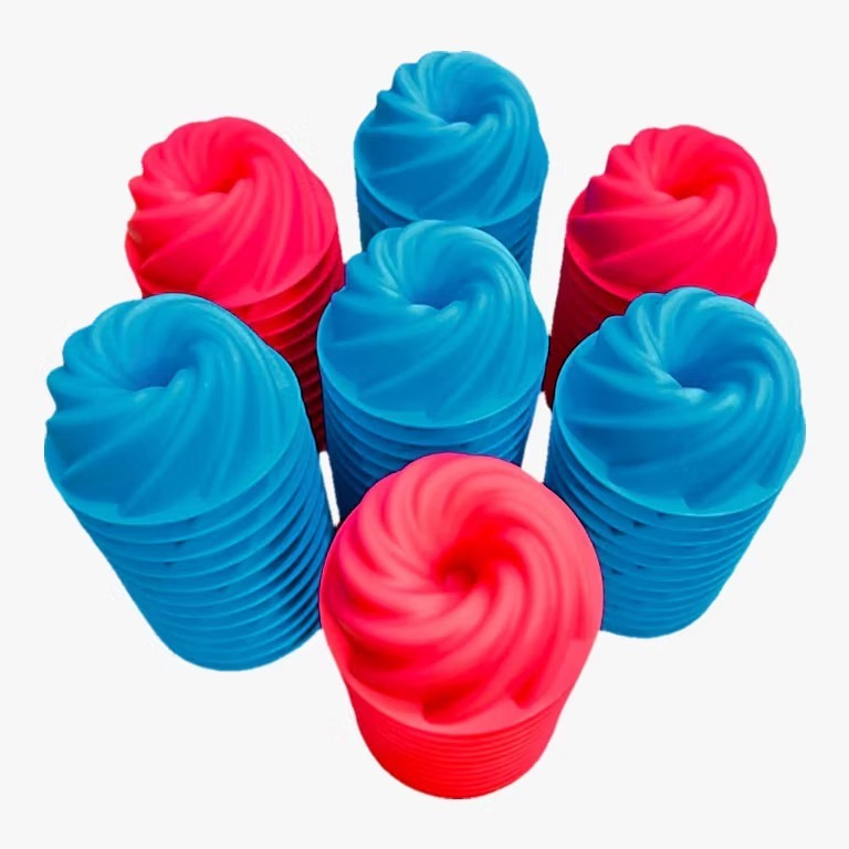 12 ชิ้นผลิตใน Twister Jelly Mould/ Acuan Twister Kaswi
