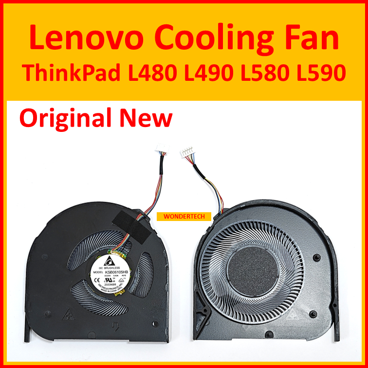 Lenovo ThinkPad L480 L490 L580 L590 พัดลมระบายความร้อน CPU