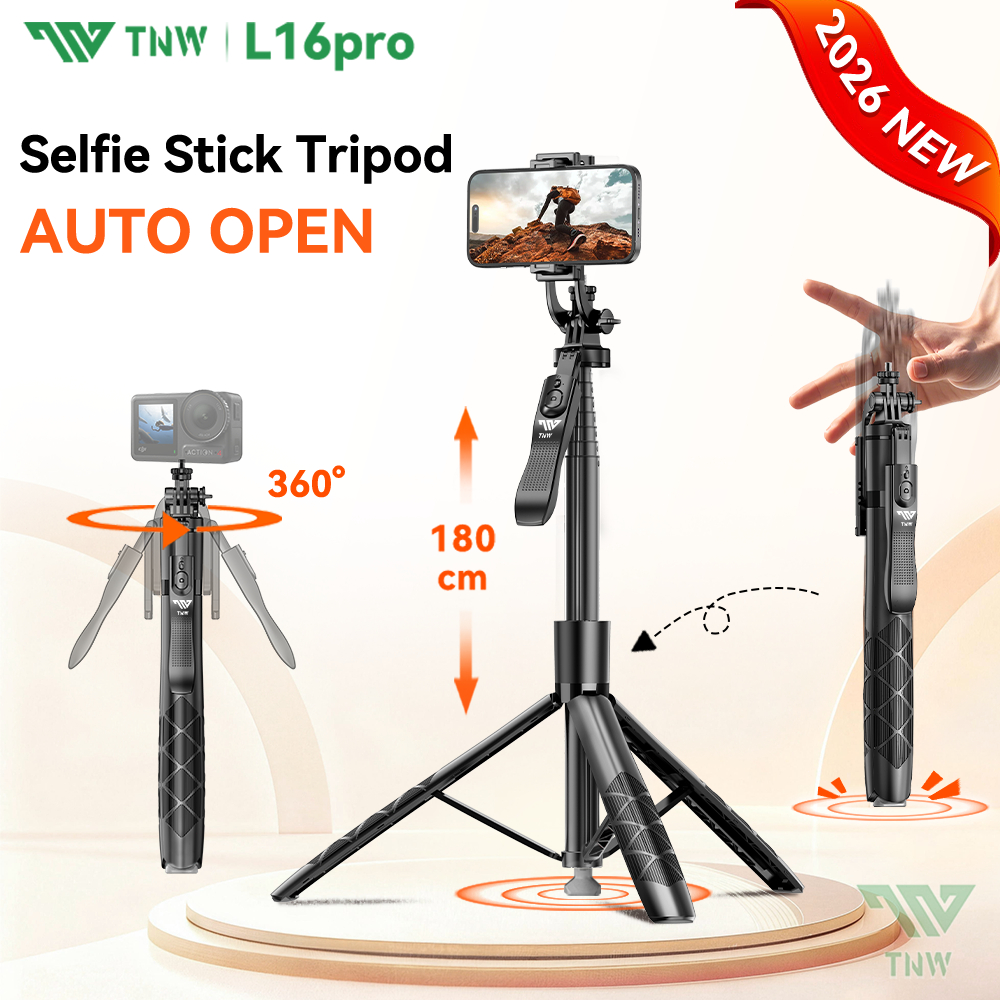 TNW L16PRO Selfie Stick ขาตั้งกล้องเปิดอัตโนมัติโทรศัพท์มือถือขาตั้งกล้อง Drop Stick 1.8M บลูทูธรีโม