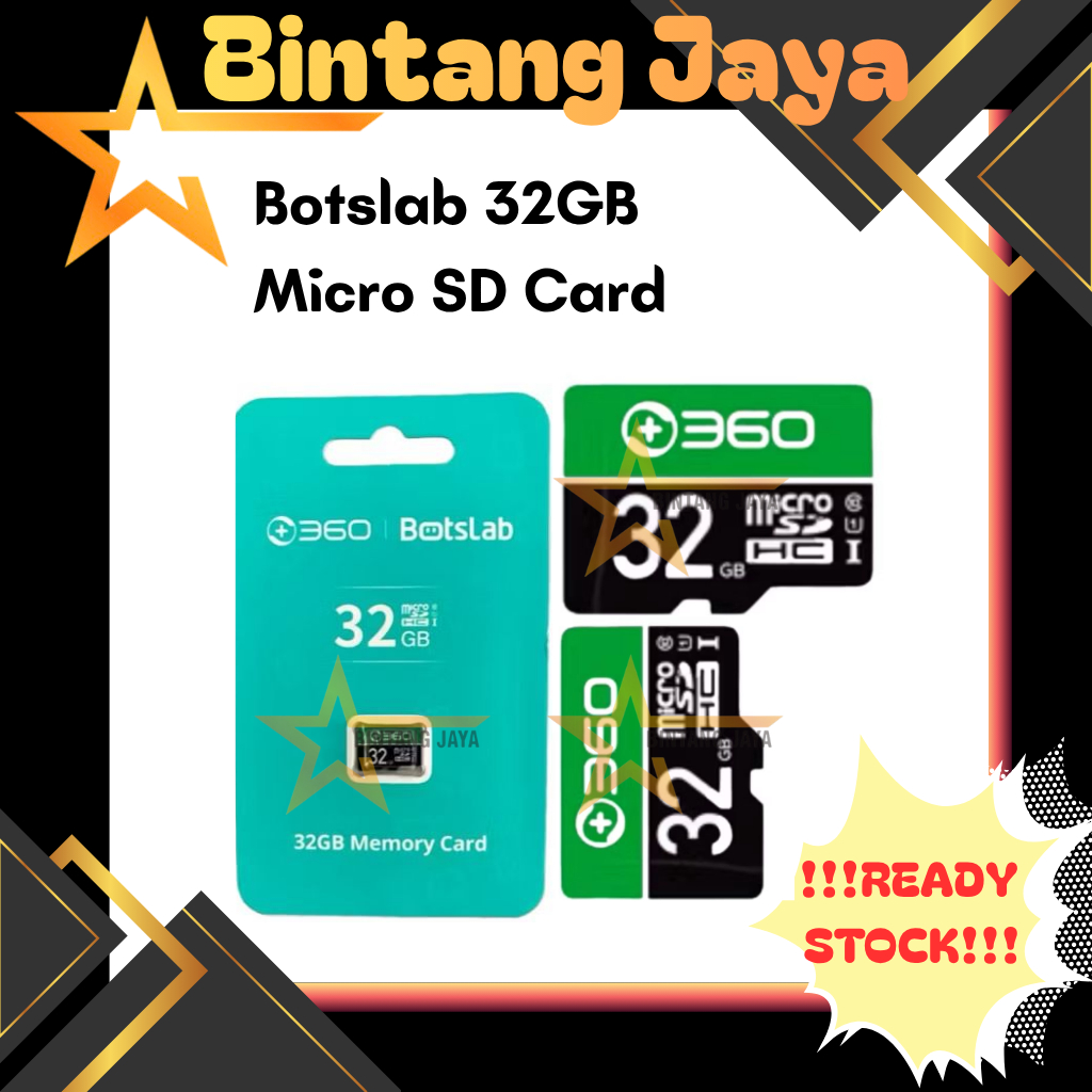 Botslab 32GB Micro SD Card - การ์ดหน่วยความจําจัดเก็บข้อมูล