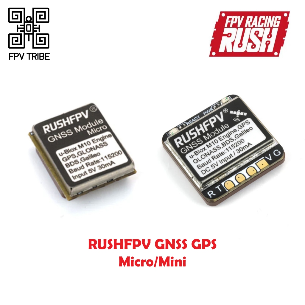 RushFPV GNSS GPS Module Micro / Mini Fast Lock INAV Betaflight GPS FPV Drone GPS