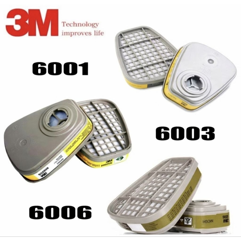 3M 6001 6003 6006 ORGANIC VAPOR ASID MULTI GAS CARTRIDGE สําหรับ MASK 3M 6100 6200 7502 6800