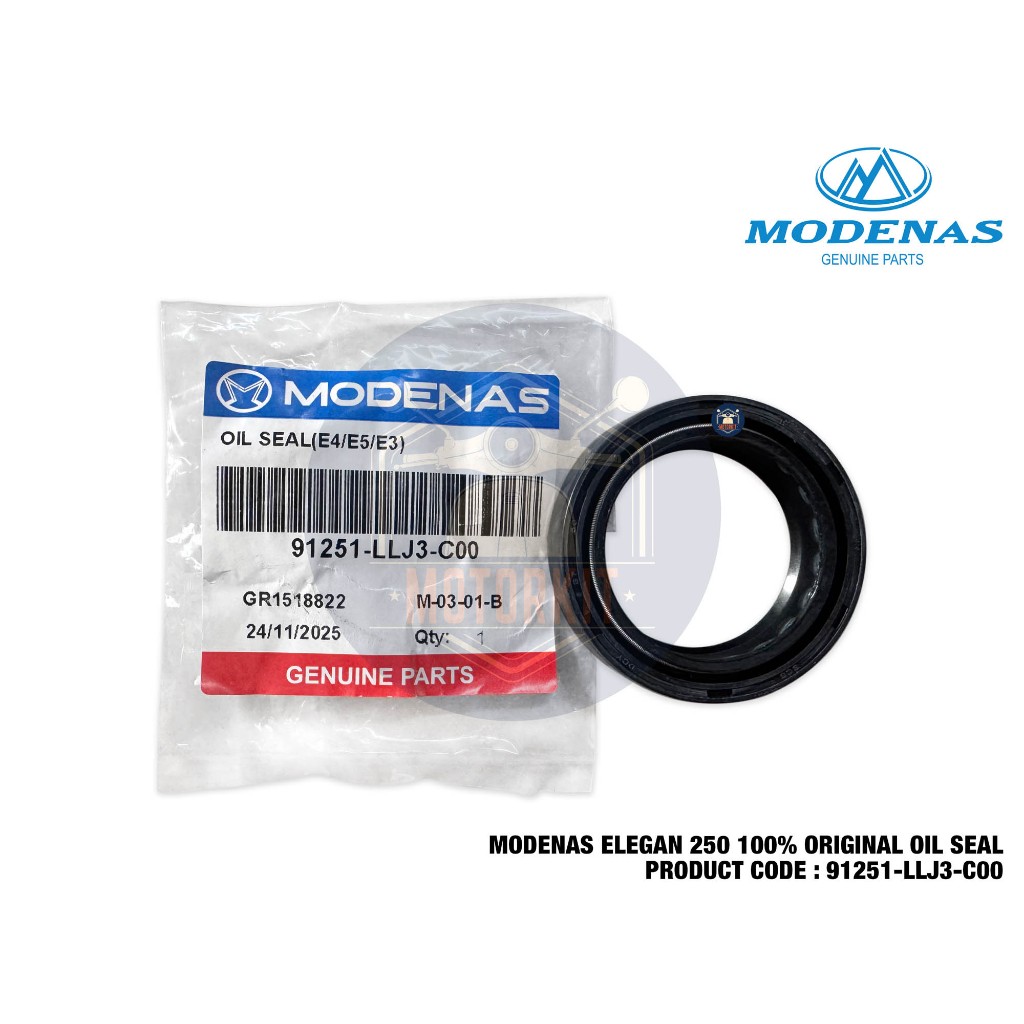 MODENAS ELEGAN 250 FORK ซีลน้ํามัน 91251-LLJ3-C00