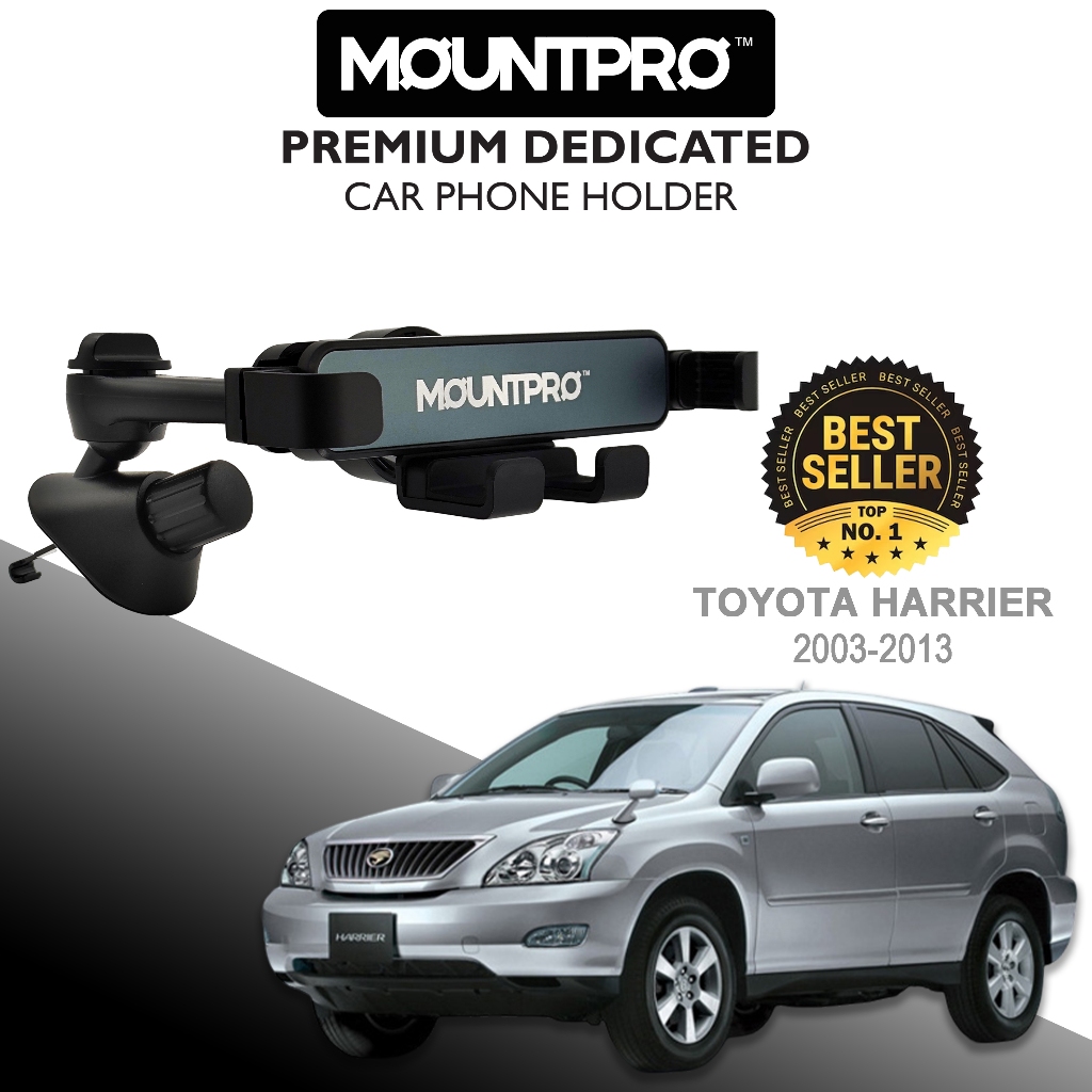 MOUNTPROTM Premium Defogging Air Outlet ที่วางโทรศัพท์ในรถยนต์ Toyota Harrier (2003-2013)