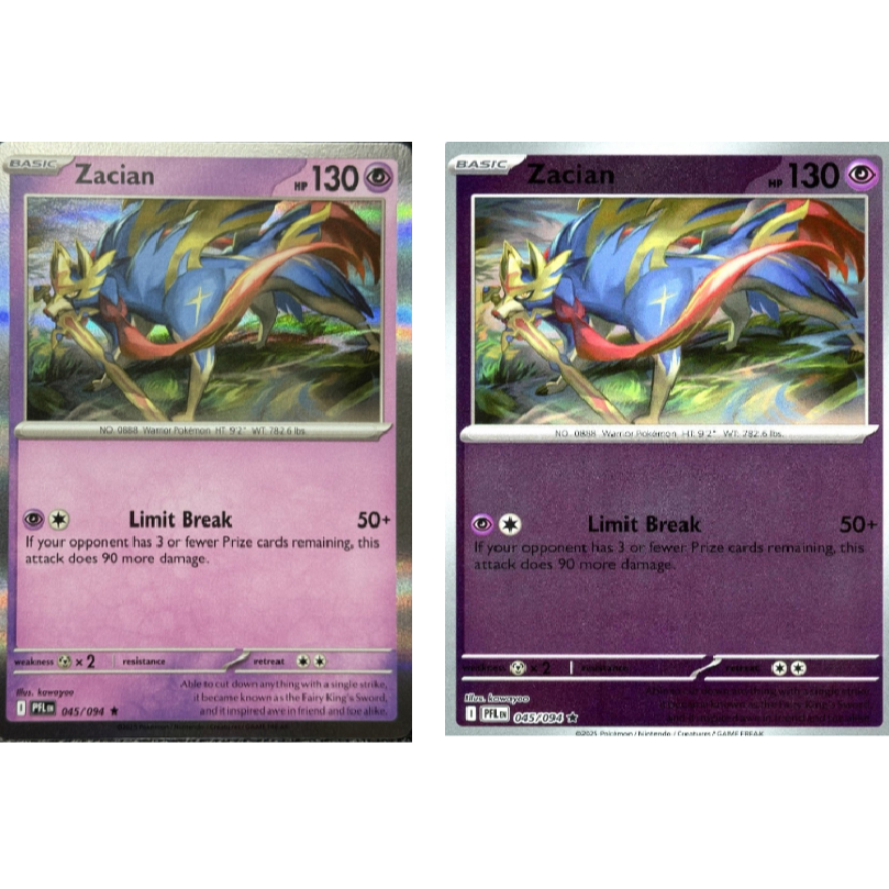 Phantasmal Flame Zacian Holo&RH 045/094