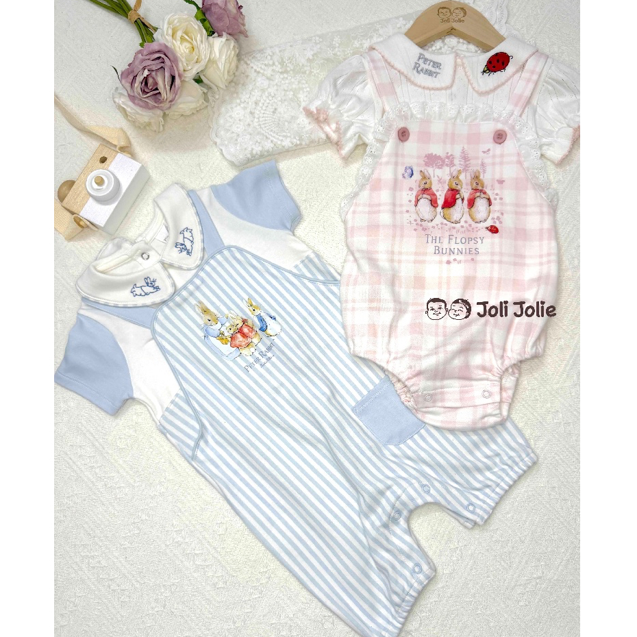 Peter Rabbit Overall Set|เด็กทารกเด็กวัยหัดเดินเด็กผู้หญิง ชุดรอมเปอร์|เสื้อผ้าเด็กญี่ปุ่น-Inspired|