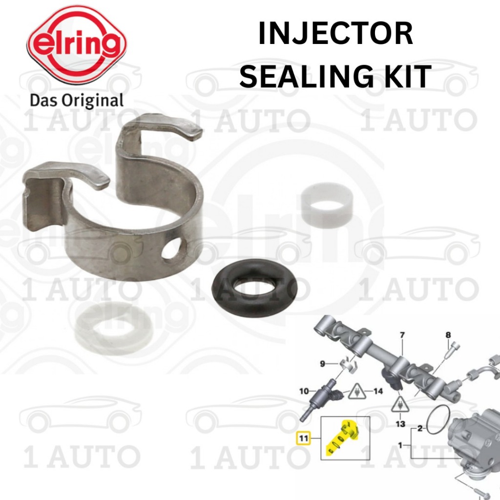 ELRING GERMANY INJECTOR ชุดซีล MINI COOPER S R56 CLUBMAN R55 1.6 N14 เครื่องยนต์ JAGUAR XJ XF 3.0 5.
