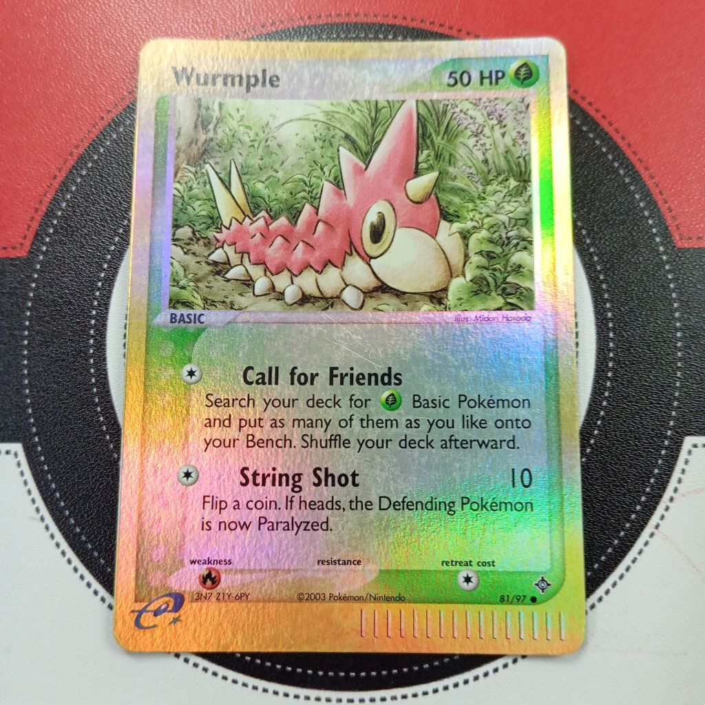 Pokemon TCG - Wurmple 81/97 - EX Dragon (Reverse Holo คอมมอน)