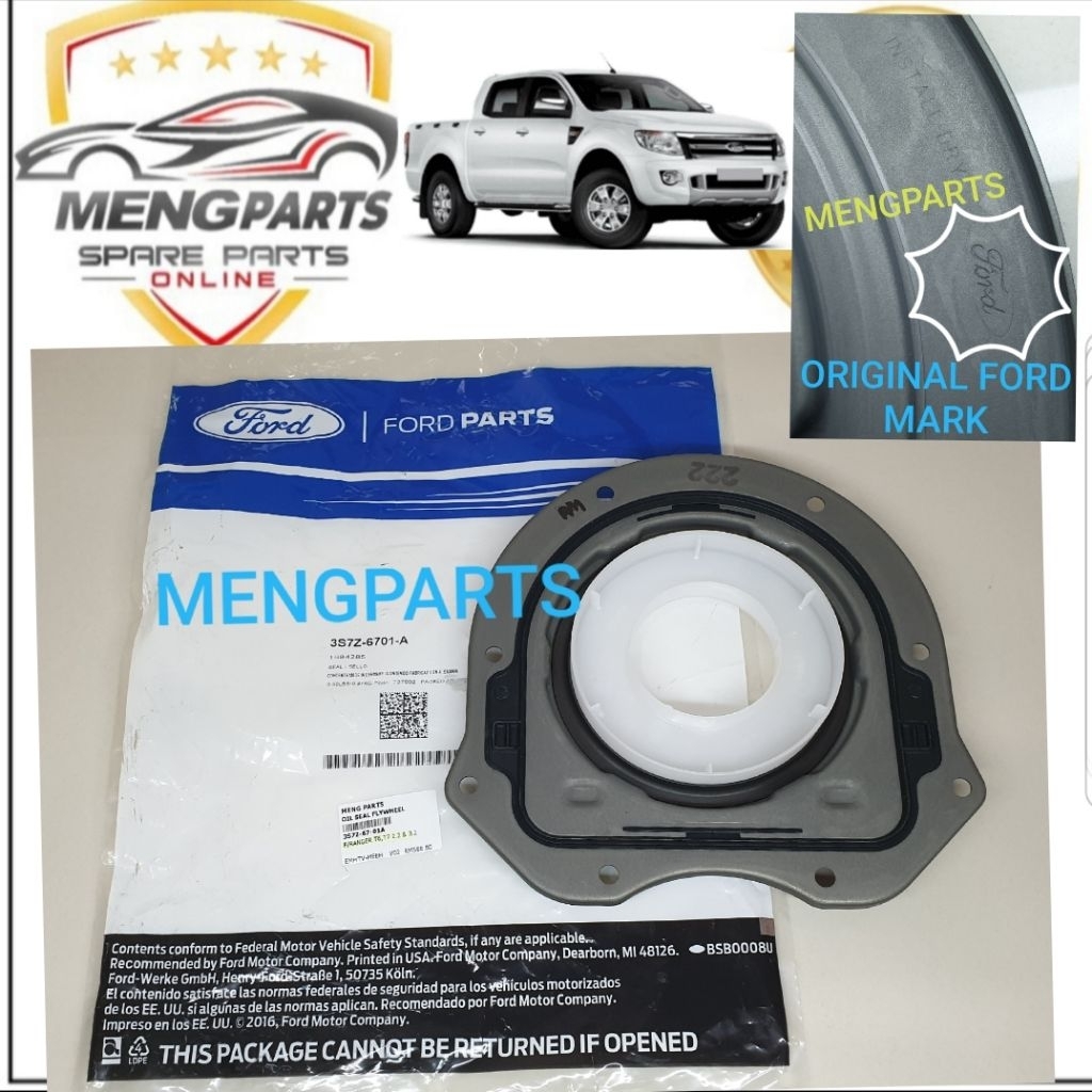 FORD RANGER T6 ,T7 2.2 & 3.2 ซีลน้ํามัน FLYWHEEL ซีลน้ํามัน 💯% 3S7Z-67-01A , U2Y0-10-YA0 , 3S7Q-6385