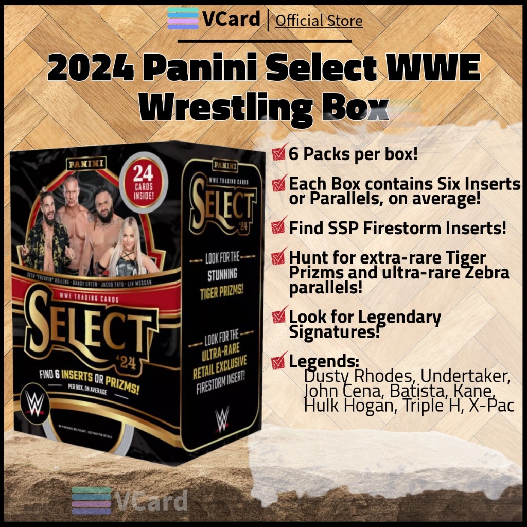 [VCARD] 2024 Panini Select WWE Wrestling Box