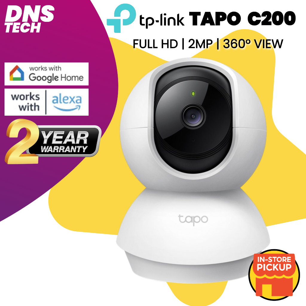 SIRIMTP-Link Tapo WiFi กล้องวงจรปิด IP Home Security Camera 360° Night Vision 2 Way Audio 1080P FHD 