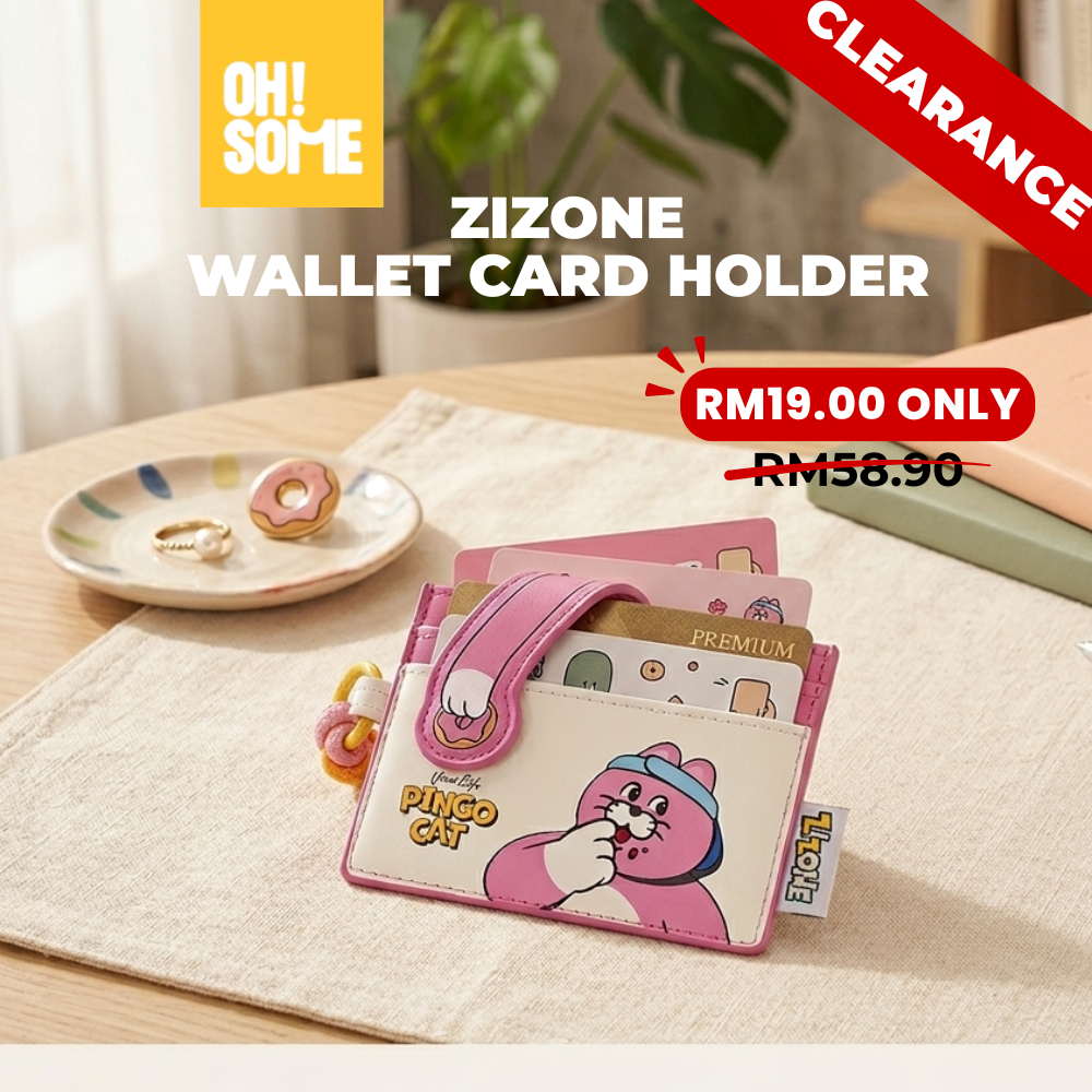 OHSOME x Zizone- Zizone Nylon Wallet Card Holder พร้อมพวงกุญแจ/คริสต์มาส