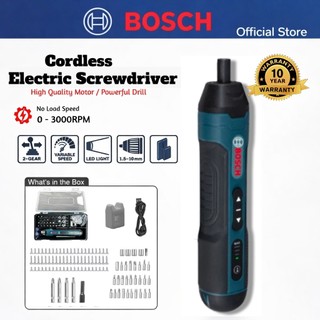 BOSCH Cordless Electric Screwdriver Drill Portable Mini Cordless Screwdriver Drill Brushless Screwdriver Pemutar Skru