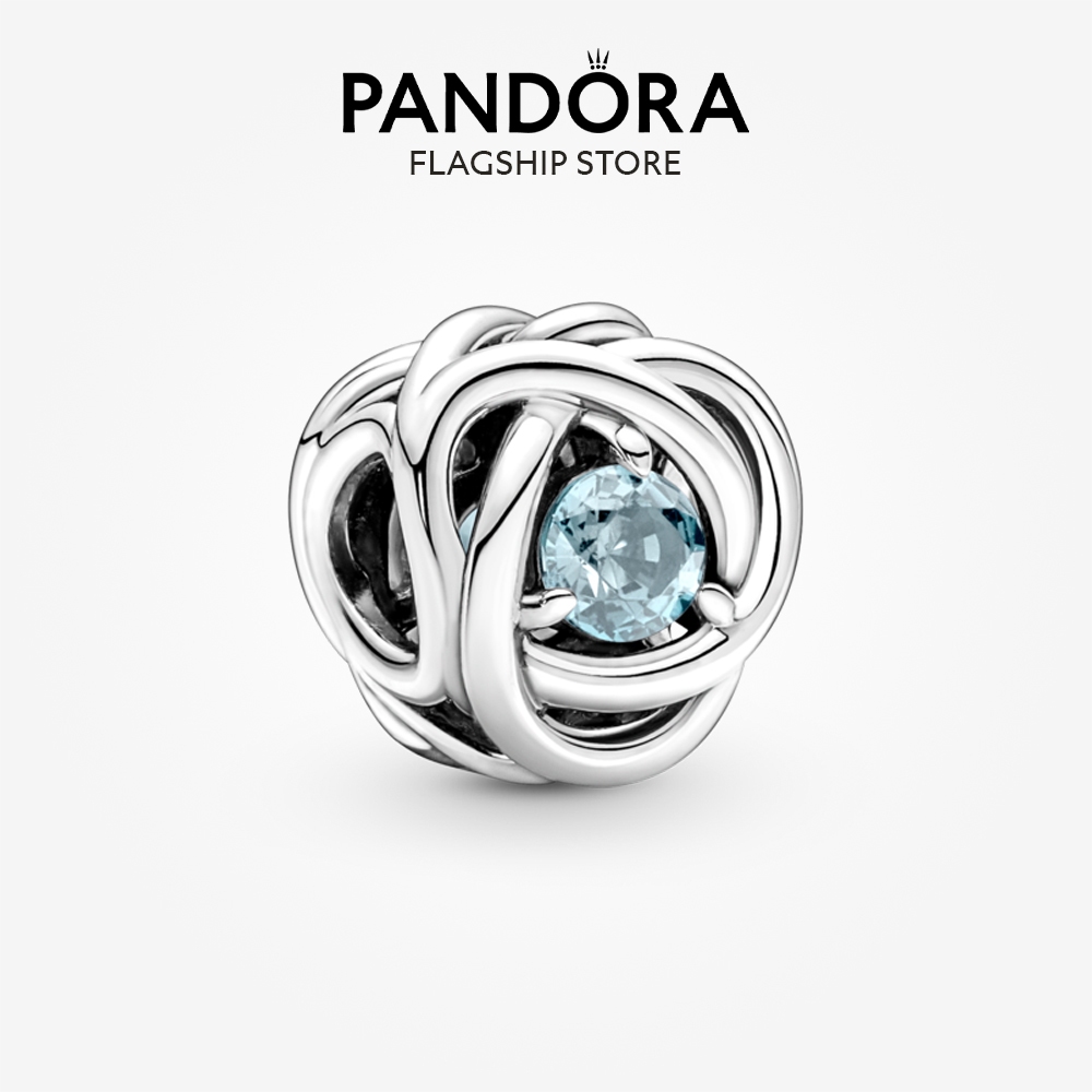 Pandora Sea Aqua Blue Eternity Circle Charm