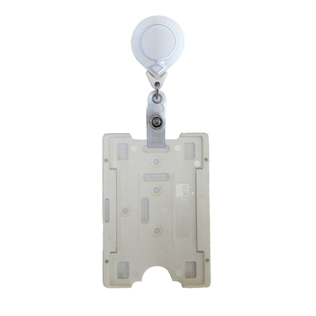 LX 3025 TEAR DROP ID BADGE REEL YOYO c/w LX 008 ซองใส่บัตรสีขาว