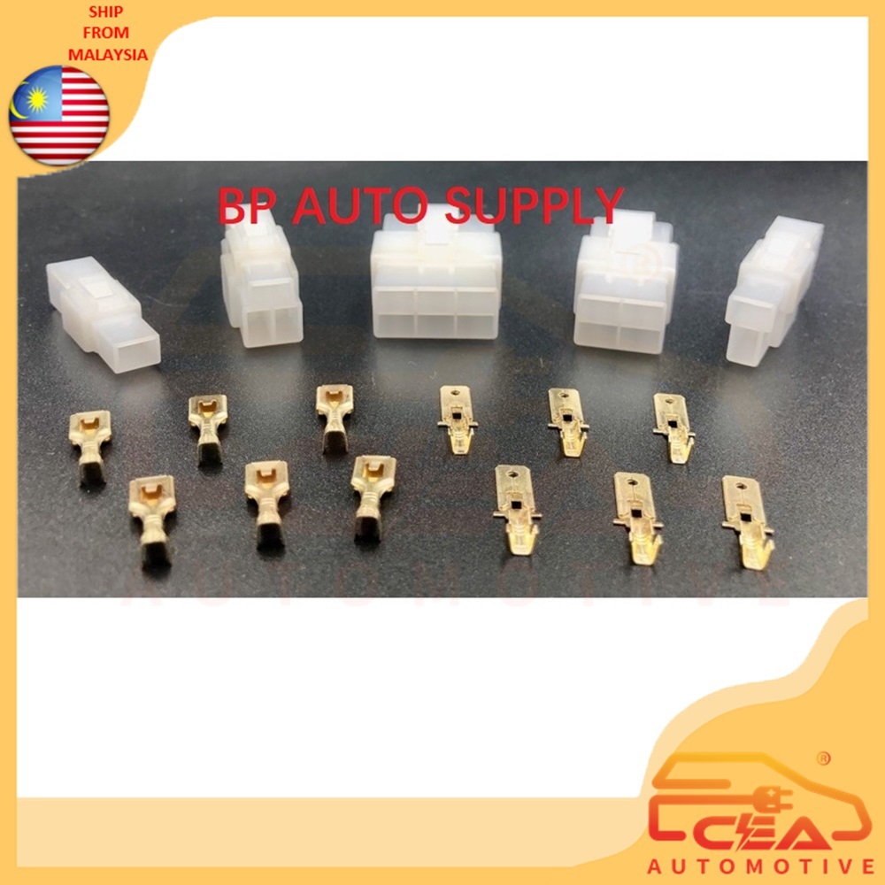 6.3 มม.1PIN 2PIN 3PIN 4PIN 6PIN Terminal Socket Connector ทั่วไปสายไฟรถบรรทุกสายไฟKereta
